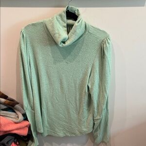 Sage Green Cowl Neck Women's Sweater